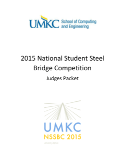 2015 National Student Steel Bridge Competition