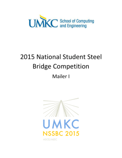 2015 National Student Steel Bridge Competition