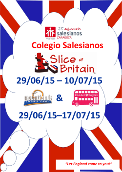 Programa Slice Of Britain Zaragoza