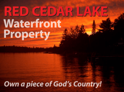 Red Cedar Lake Waterfront Property Sales Flyer
