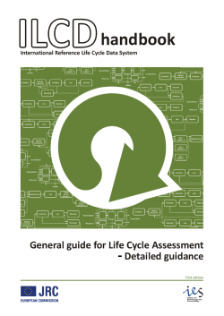 ILCD Handbook - General guide on LCA