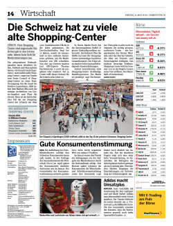 Die Schweiz hat zu viele alte Shopping-Center 14