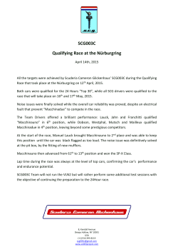 Press Release NÃ¼rburgring 2015
