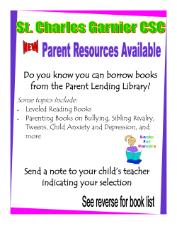 Do you know you can borrow books from the Parent Lending Library