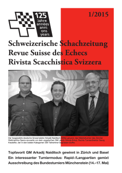 Schweizerische Schachzeitung 2015