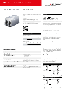 Compact high current DC EMC/EMI filter