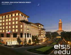 ETS15@EDU: EDUCATION THROUGH ENERGY