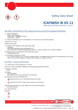 Safety Data Sheet - ICAP-SIRA Chemicals and Polymers S.p.A.