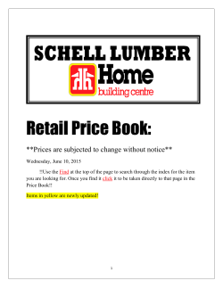 Retail Price Book: