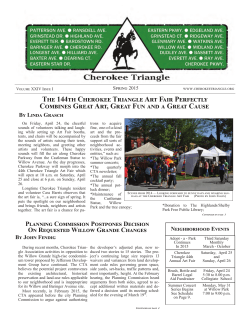 Cherokee Triangle Newsletter â Spring 2015