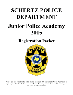Schertz Police Department Junior Police Academy