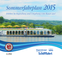 Sommerfahrplan 2015 - Regensburger Personen
