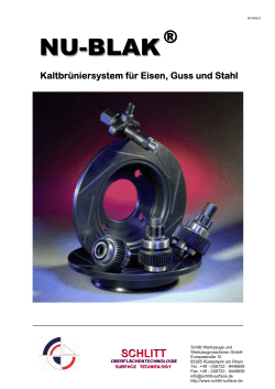 KaltbrÃ¼niersystem fÃ¼r Eisen, Guss und Stahl