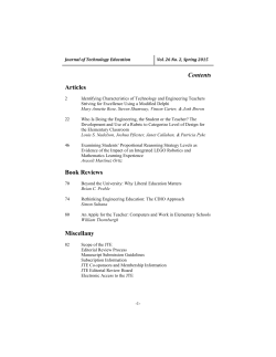 JTE - v26n2 - Table of Contents