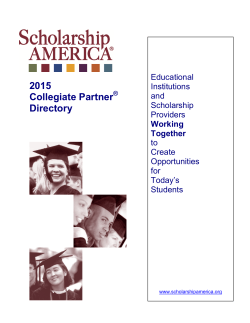 2015 Collegiate Partner Directory