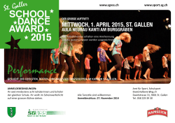 Flyer St. Galler School Dance Award 2015 als PDF