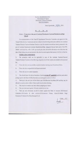 Promotion list of AHM (High)