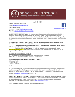 4/15 School Newsletter - St. Sebastian School