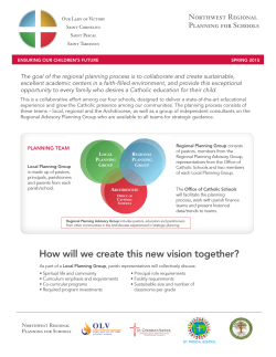 Regionaliztion Fact Sheet - Archdiocese of Chicago Catholic Schools