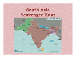 South Asia Scavenger Hunt