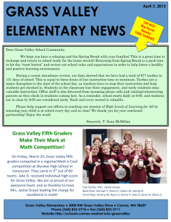 Grass Valley News-April 3, 2015