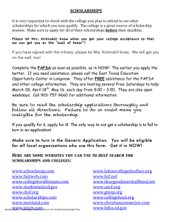 Scholarship Information