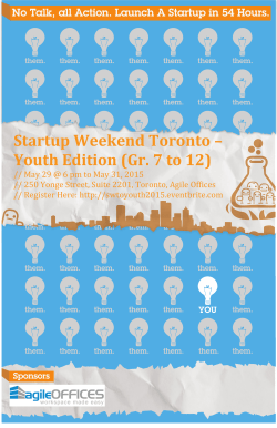 Startup Weekend Toronto â Youth Edition (Gr. 7 to 12)