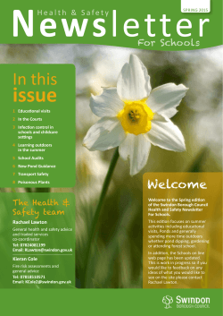 Schools Newsletter Spring 2015