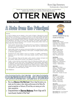 Otter News March 2015 - St Lucie County School Sites