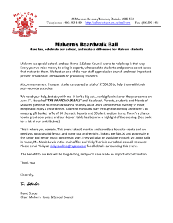 Malvern`s Boardwalk Ball - TDSB School Web Site List