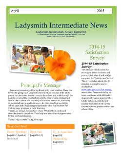 Ladysmith Intermediate News