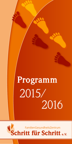 Programmheft 2015/2016 - Schritt fÃ¼r Schritt