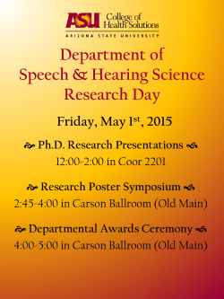 Research Day flyer