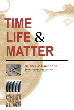 Time, Life, & Matter. - Collection of Historical Scientific Instruments