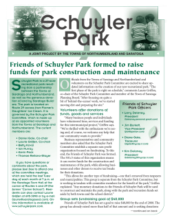 Friends of Schuyler Park formed to raise funds for park construction