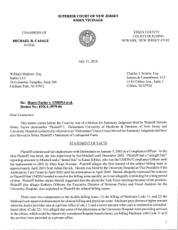 Superior Court July 15, 2010