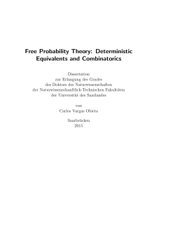 Free Probability Theory: Deterministic Equivalents and