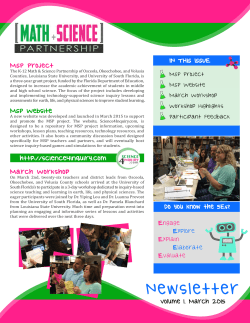 MSP Newsletter Final - Science4Inquiry.com