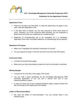 Guidelines Application Form 2015