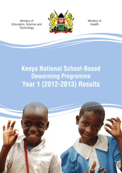 Year 1 (2012-2013) Results - Children`s Investment Fund Foundation
