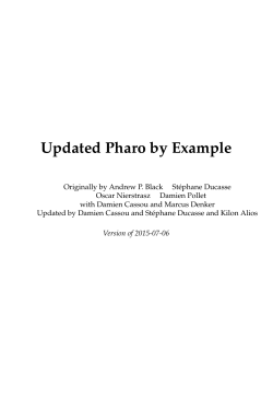 (Updated) Pharo by Example - Continuous Integration