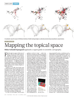 Mapping the topical space - Places & Spaces: Mapping Science