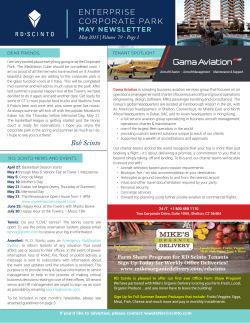 Newsletter - RD Scinto, Inc.