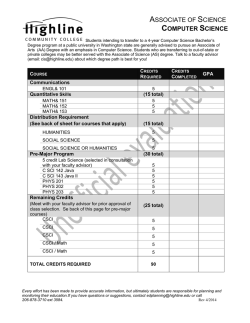 Associate of Science - Computer Science/Computer Information
