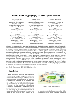 Identity Based Cryptography for Smart-grid