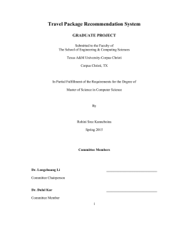 Travel Package Recommendation System