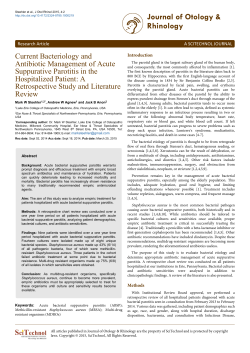 Journal of Otology & Rhinology