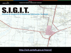 Manejo del SIGIT - SCIT - Servicio de Catastro e InformaciÃ³n Territorial