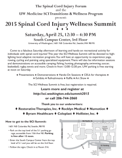 SCI_Summit_ flyer-2015.indd - Northwest Regional Spinal Cord