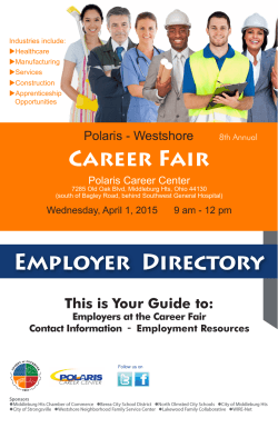 EMpLOYER DIREcTORY - Cuyahoga Job and Family Services